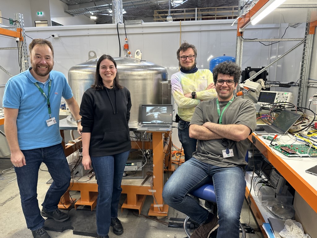 Group photo of the motor test team.
